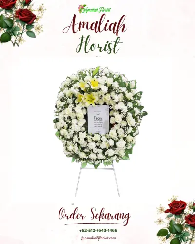 Krans Bunga Duka Cita di Pejaten Timur